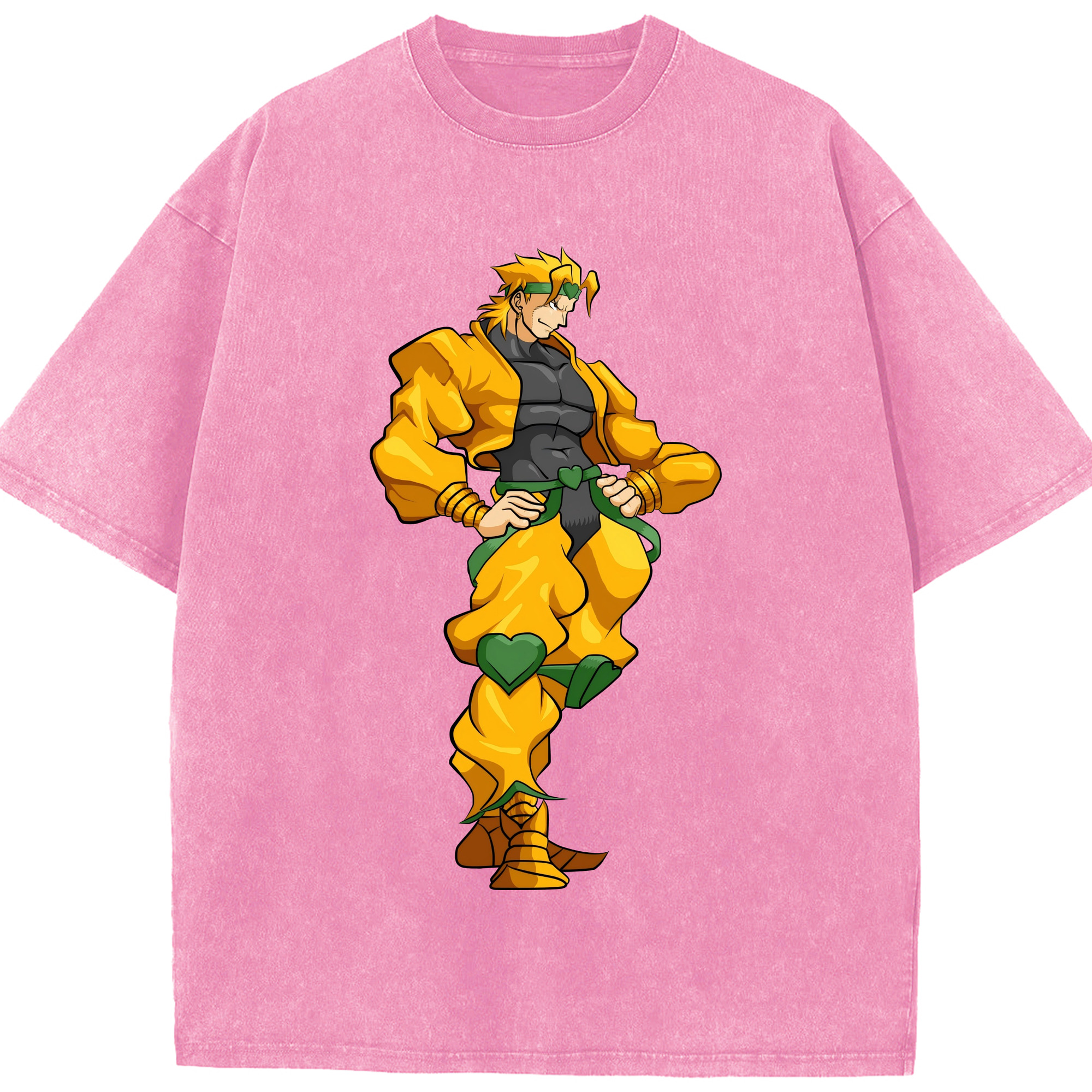 （画像用） ジョジョの奇妙な冒険 ディオ?ブランドー JoJo's Bizarre Adventure Dio Brando 綿100% ヴィンテージ風 半袖Tシャツ（フロントプリント）
